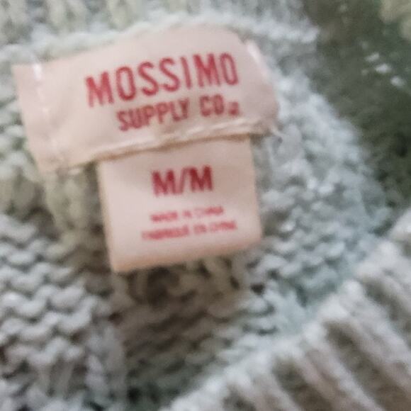 Mint Green Knit Sweater Size Medium - Picture 3 of 4